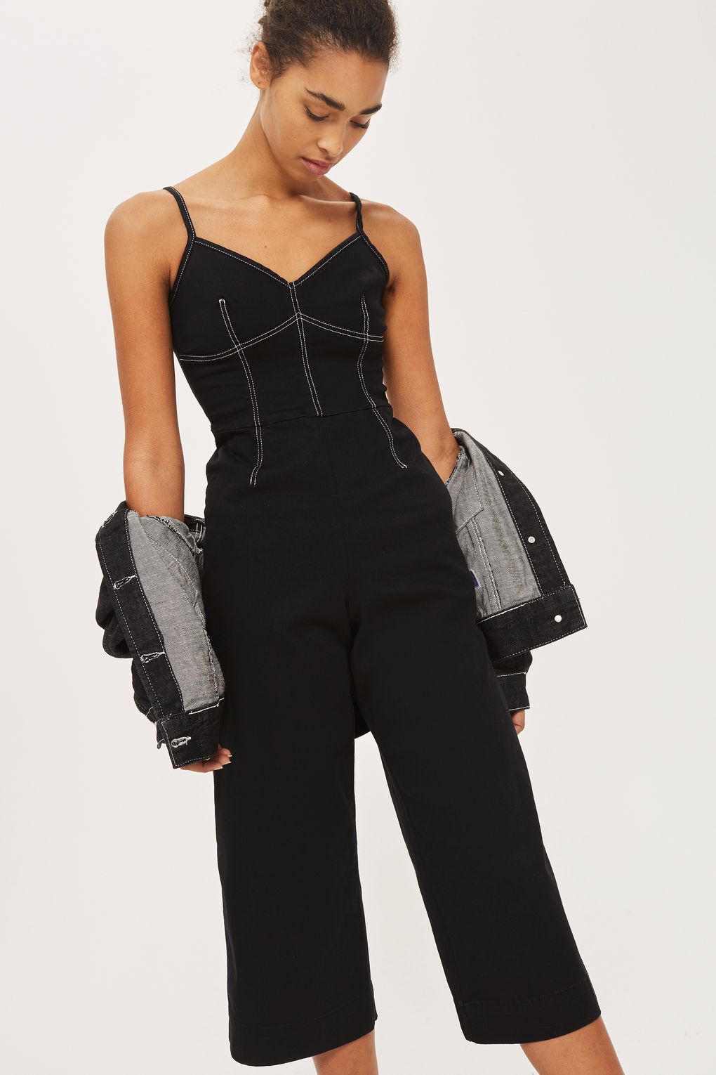 black corset jumpsuit