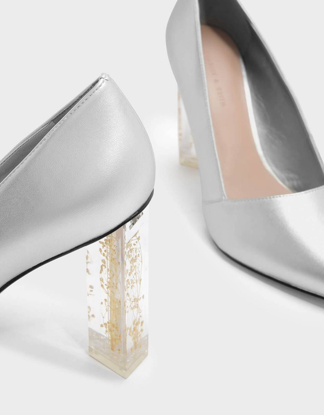 Lucite heel pumps hotsell