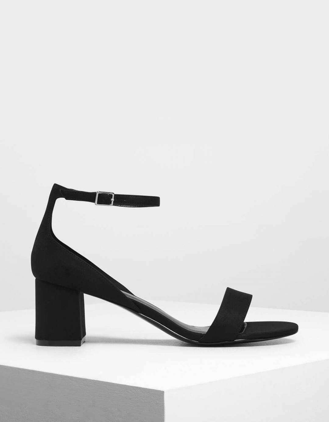 black sandals low block heel