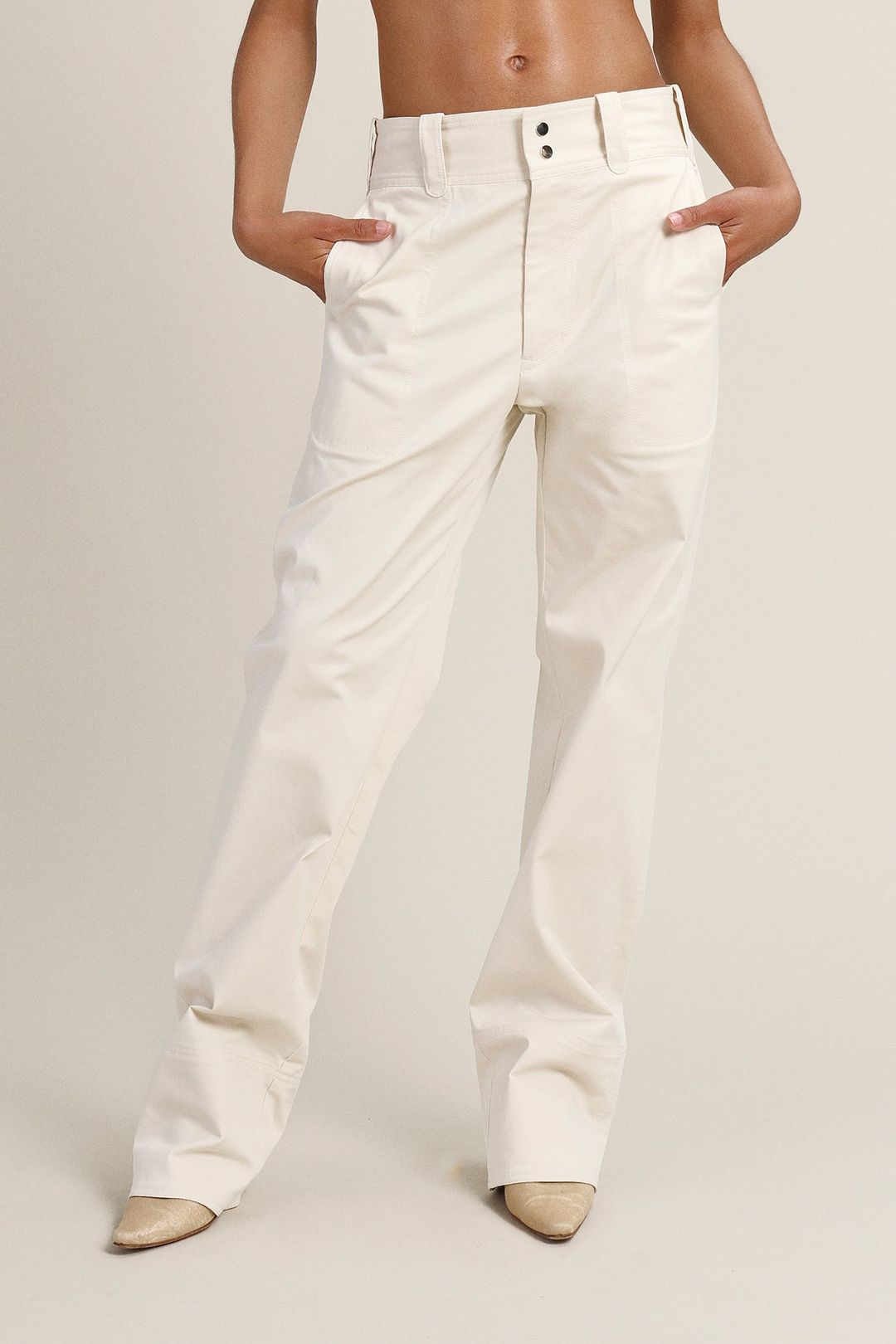 womens white carpenter pants