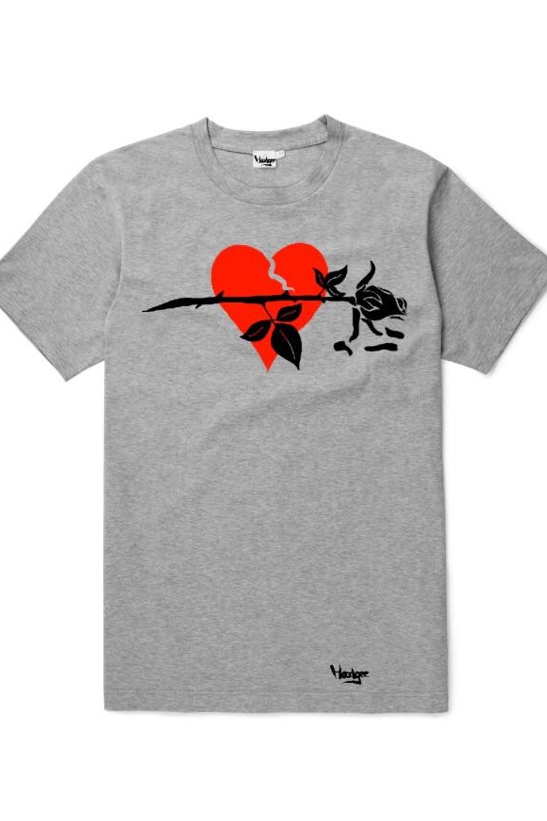 broken heart graphic tee