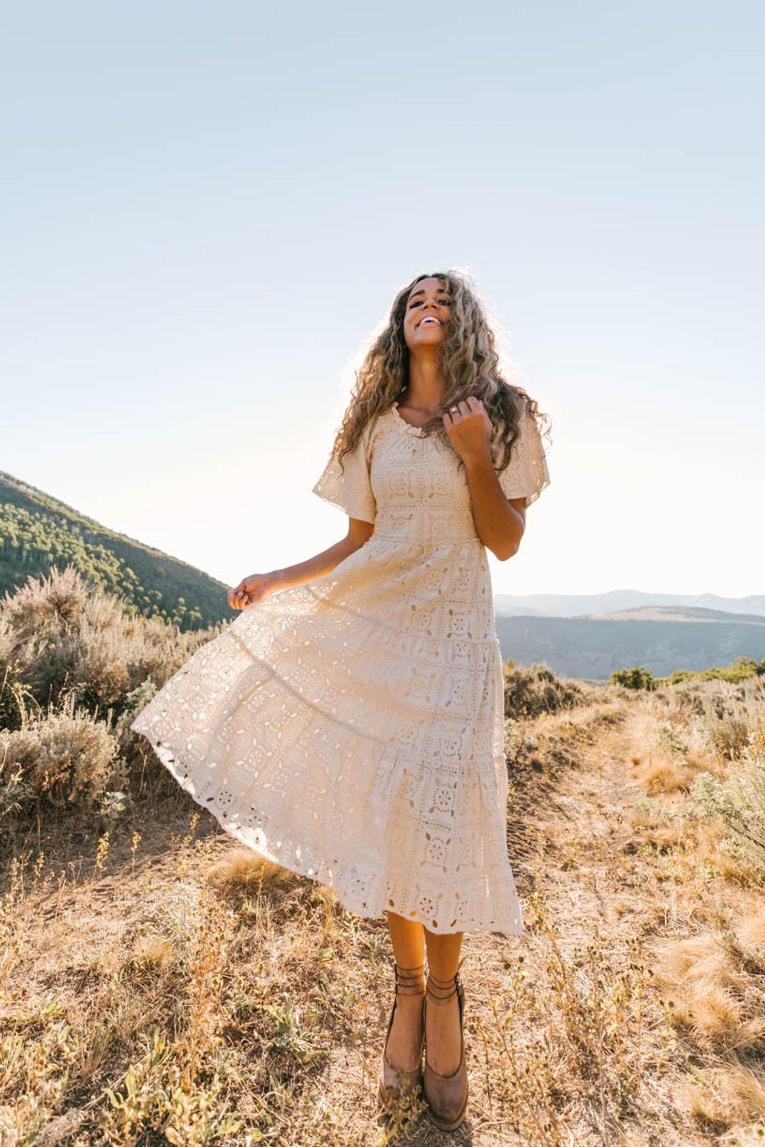 Etta Embroidered Lace Dress - ShopperBoard