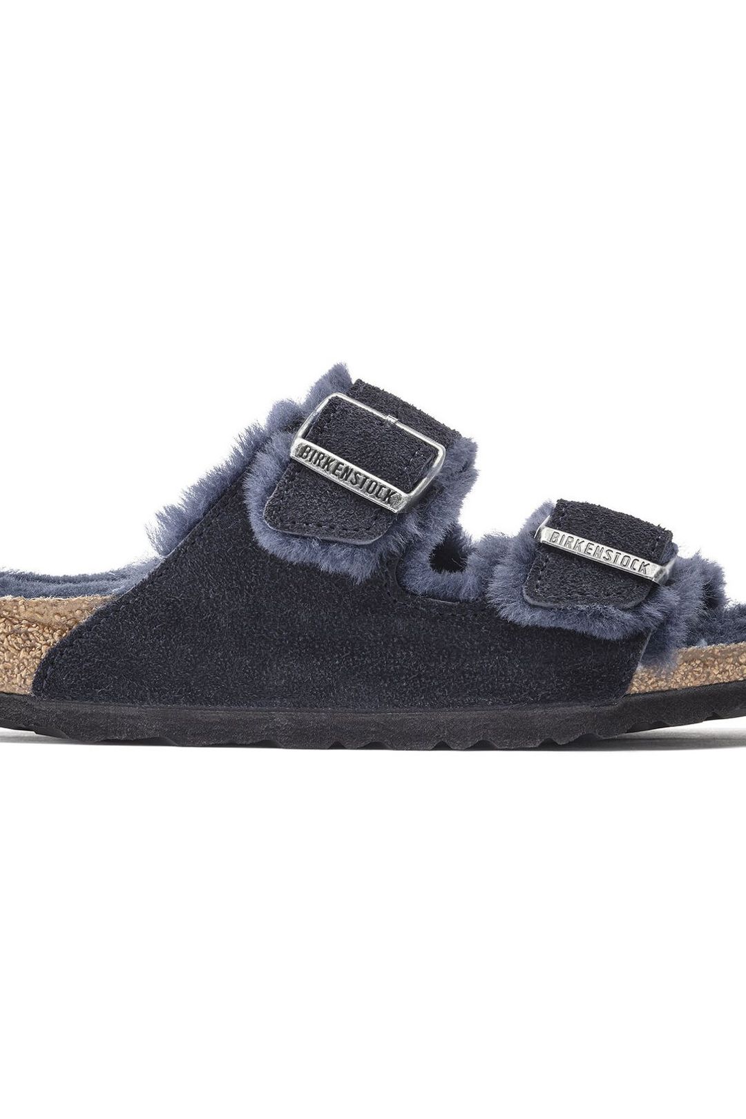 birkenstock navy shearling