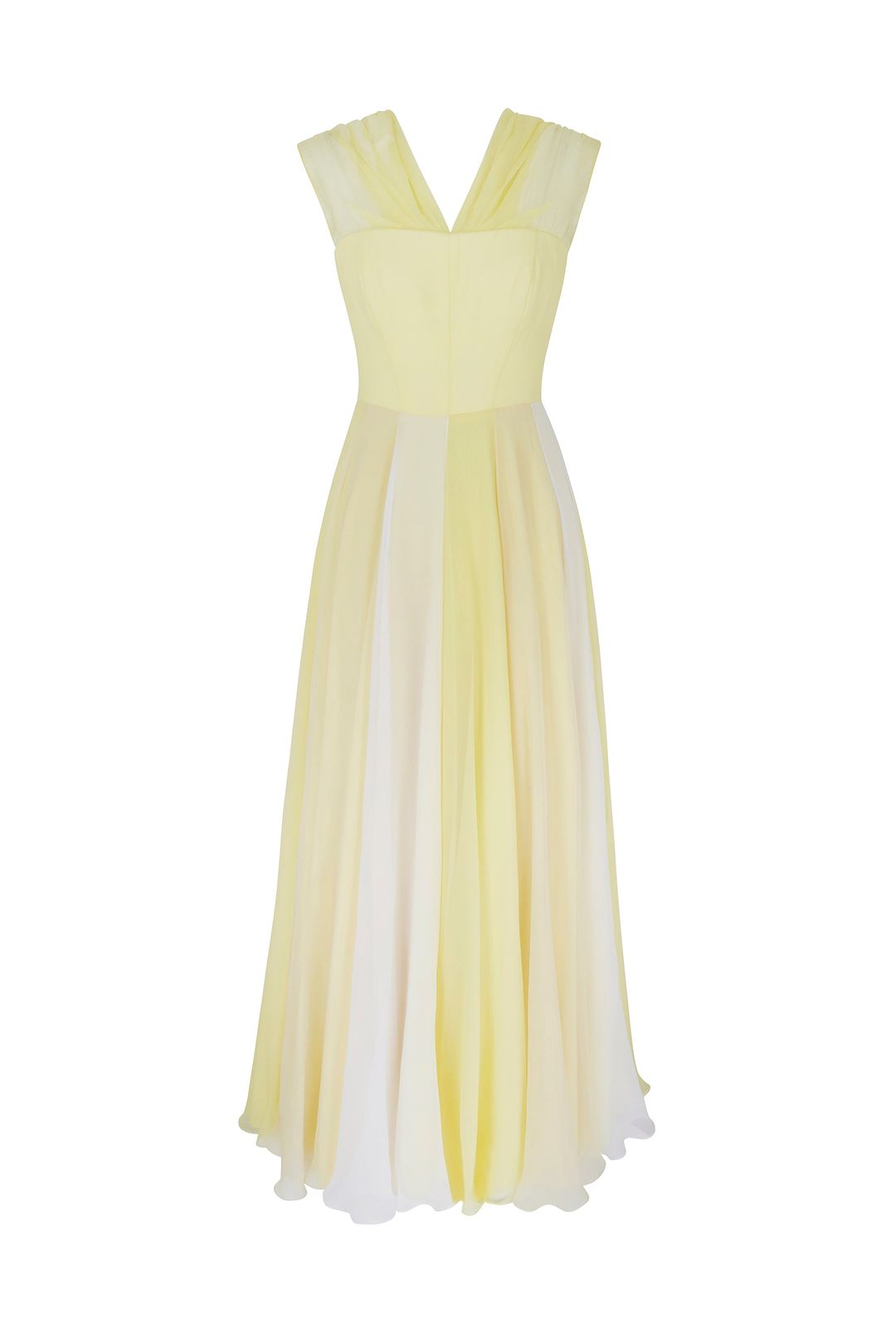 White silk hot sale chiffon dress