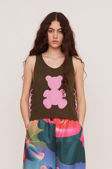 Big Bear Lace Up Top