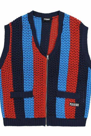 Pleasures Hombre Cardigan Vest (Multi)