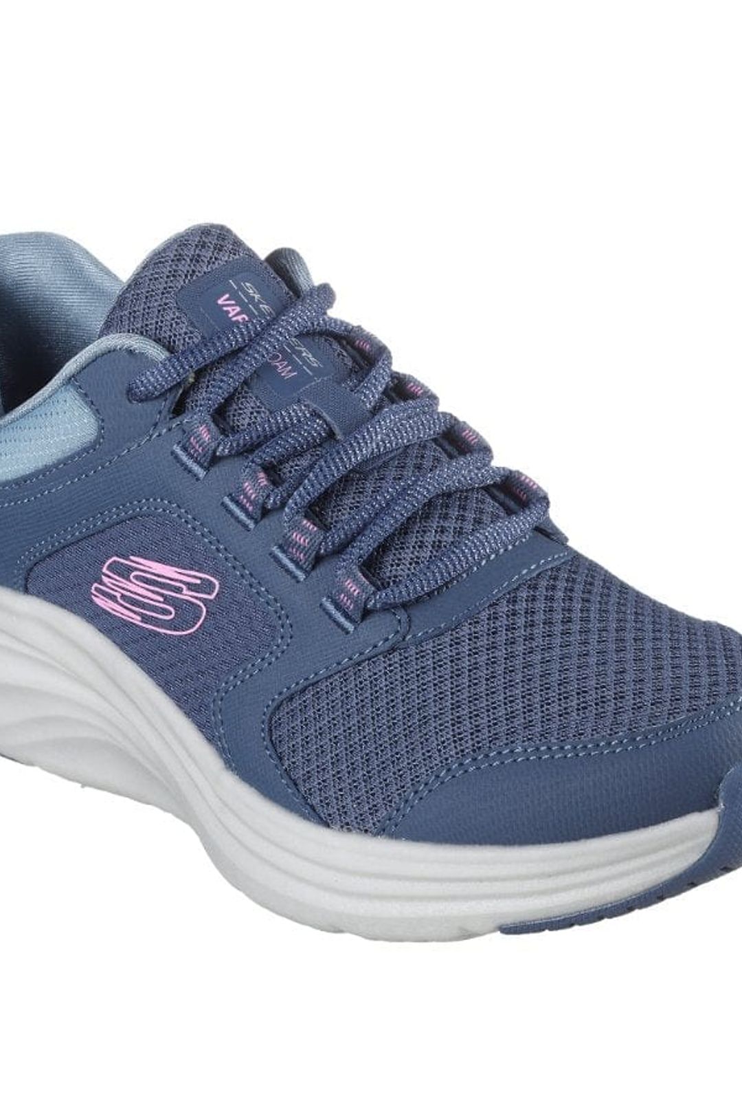 Skechers Womens Lace Up Mesh Trainer Vapor Foam Lasting Moment