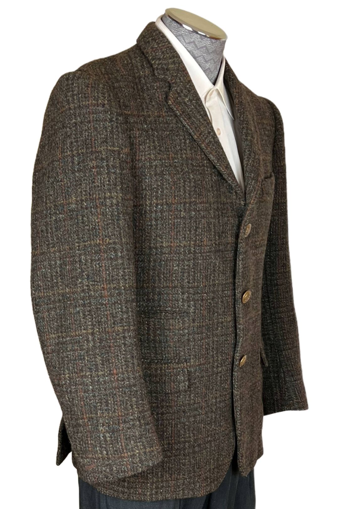 60S Dunn Co X Harris Tweed Single Tailored Jacket Men's #EB