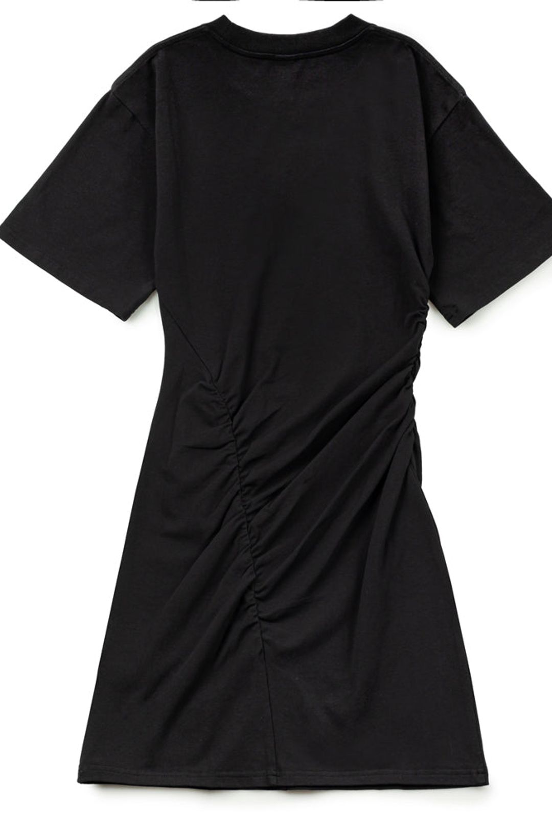 Patta Femme Ruched Tee Dress | Black - ShopperBoard