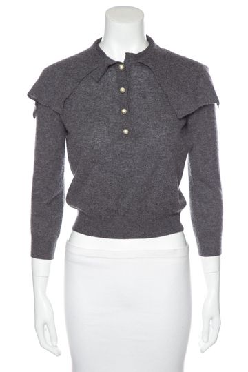 Christian Dior Grey Cashmere Sweater SZ 4