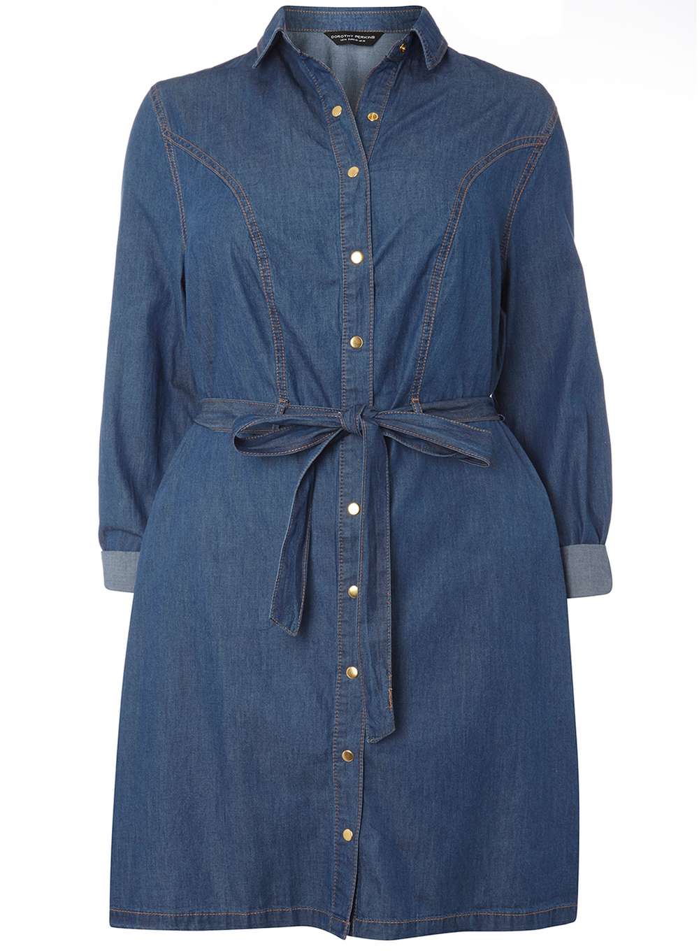 dorothy perkins indigo denim shirt dress