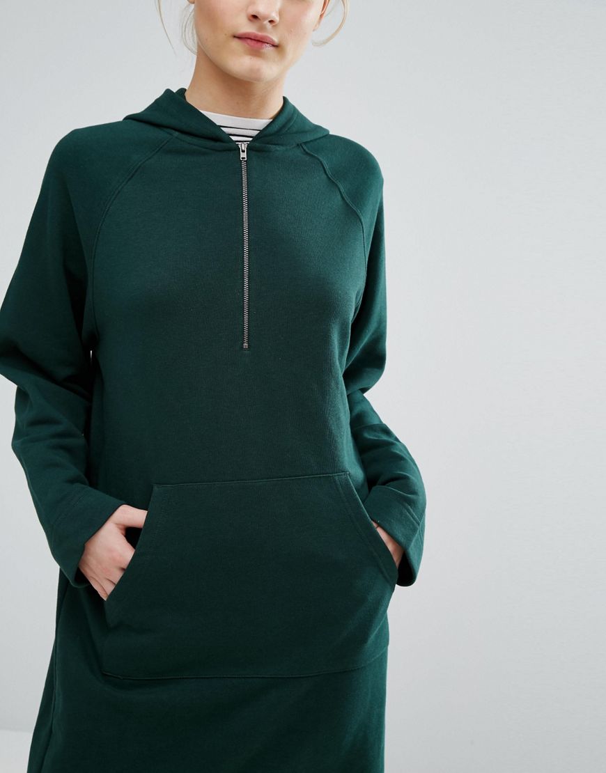 Monki zip online hoodie