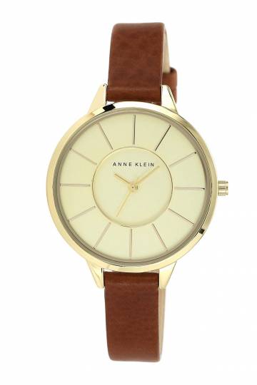 Classic Leather 38mm Watch - Gold / Brown