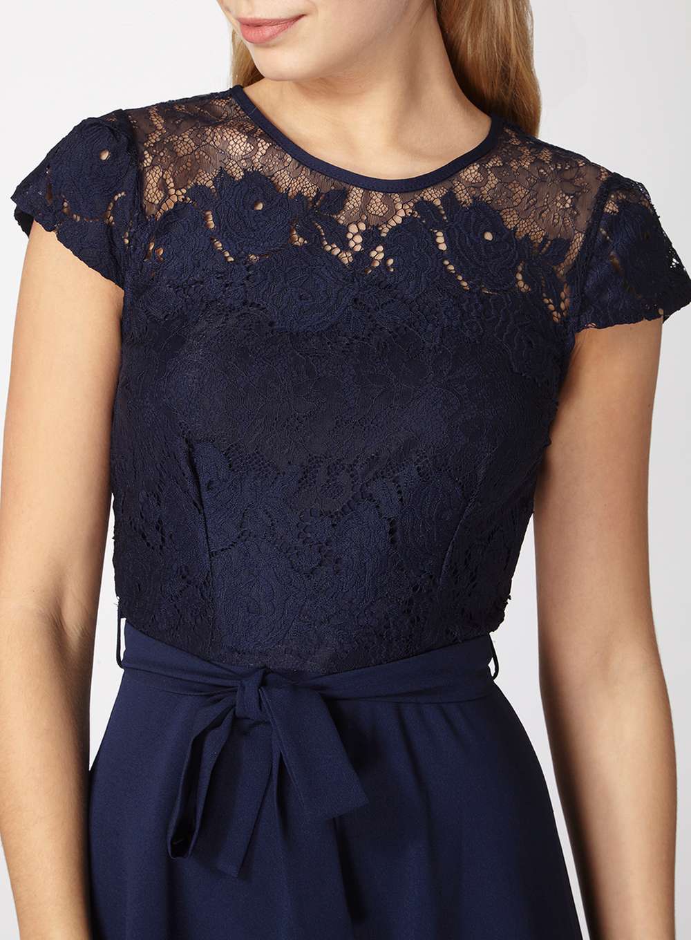 Billie & blossom black sequin bodice fit and flare dress shop